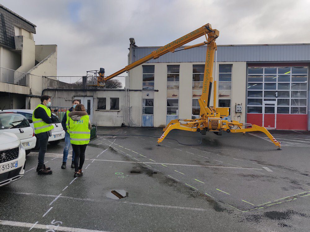 nettoyage en hauteur utilisation nacelle ph plus