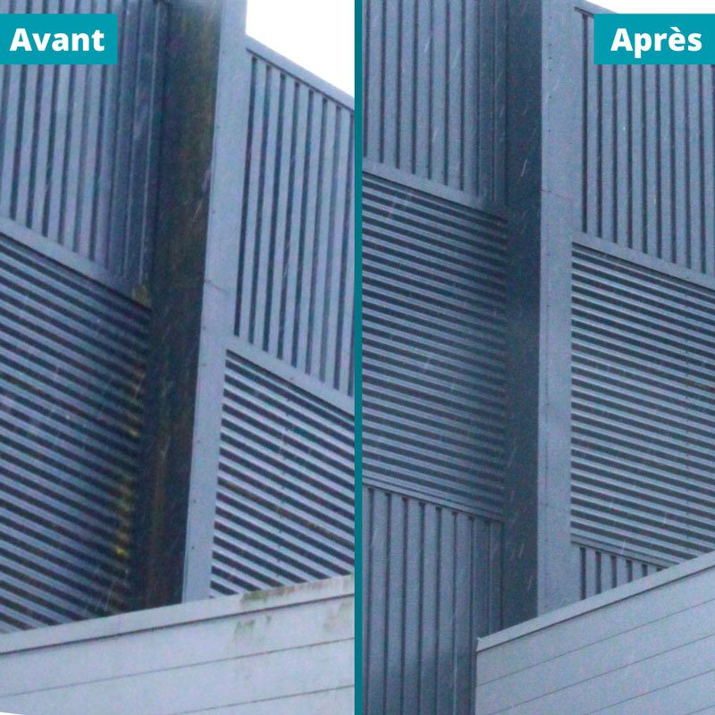 resultat nettoyage bardage haute pression site industriel ph plus
