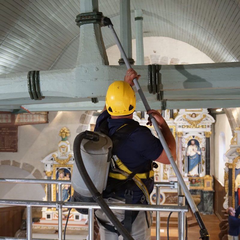 cordiste travail hauteur depoussierage