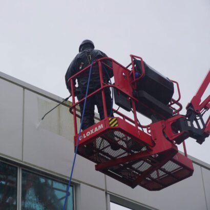 nettoyage haute pression sur nacelle